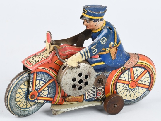 MARX 1938 TIN windup MOTORCYCLE