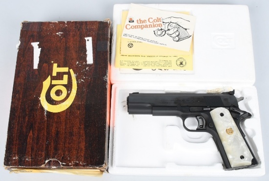 COLT GOLD CUP NATIONAL MATCH, MKIV .45 BOXED, BLUE