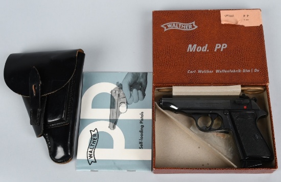 WALTHER PP, 9MM, BOXED, EAGLE "N" W/ HOLSTER