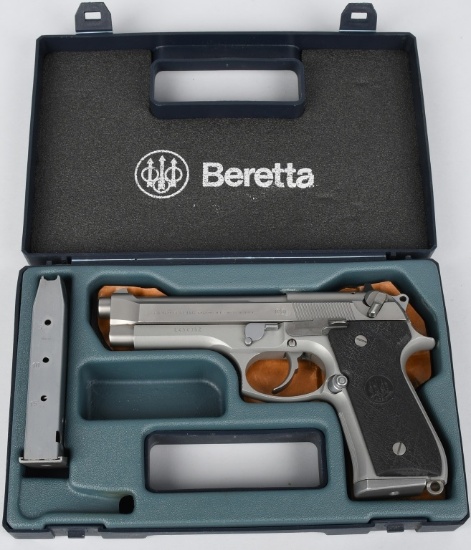 BERETTA 92FS, 9MM, STAINLESS, BOXED