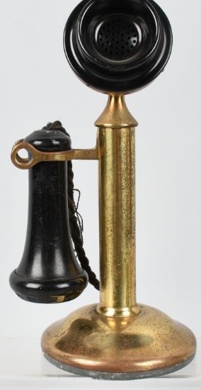 20AL WESTERN ELEC. BRASS CANDLESTICK TELEPHONE