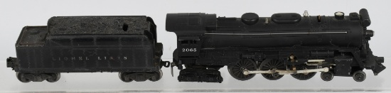 LIONEL O-SCALE 2065 ENGINE & 6466 WX TENDER