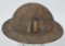 WW1 US ARMY 77TH DIVISION PAINTED HELMET