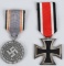WWII NAZI GERMAN LOT OF MEDAL IRON CROSS 2nd CLASS