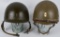 WWII NAMED 509th M1C PARATROOPER HELMET AND LINER