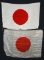 2 WWII JAPANESE FLAGS CLOTH LINEN