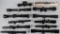 LOT OF 12 RIFLE AND PISTOL SCOPES