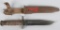ONTARIO USMC COMBAT KNIFE BAYONET AND SCABBARD