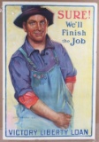 WW1 SURE WE'LL FINISH THE JOB POSTER