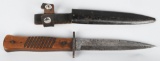 WWI IMPERIAL GERMAN TRENCH KNIFE W SCABBARD & FROG