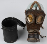 WW1 IMPERIAL GERMAN M1917 GASMASK & CANISTER