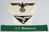 WWII NAZI GERMAN CUFF TITLE, SPORTS SHIRT EAGLES,
