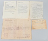 WWII NAZI GERMAN PAPERS FROM AUSCHWITZ ENGINEER
