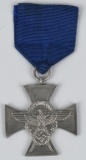 WWII GERMAN POLICE 18 YEAR SERVICE MEDAL 2ND CLASS