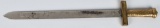 19th CENT. THEATRICAL BRASS HILT SHORT SWORD