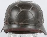 WWII GERMAN CHICKEN WIRE ARMY SINGLE DECAL HELMET