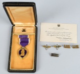 WWII DIED IN CAPTIVITY PURPLE HEART 8th AIR FORCE