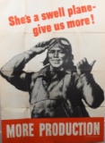 WWII U.S. POSTER SHE'S A SWELL PLLANE