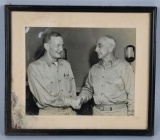 WWII PHOTOGRAPH NAVY ADMIRALS MCCAIN & FITCH