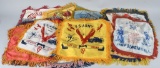 LOT OF 17 WWII ARMY DIVISION, CAMP PILLOW CASES