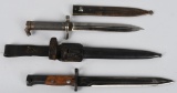 PAIR MILITARY BAYONETS SWEDISH M1896 and YUGOSLAV