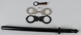 US ARMY MP MILITARY POLICE BATON AND HANDCUFFS