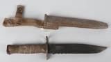 ONTARIO USMC COMBAT KNIFE BAYONET AND SCABBARD