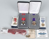 WWII US 101ST AIRBORNE REISSUED MEDALS & ORIG DISC