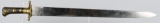 19th CENT. SHORT SWORD with HORN GRIP