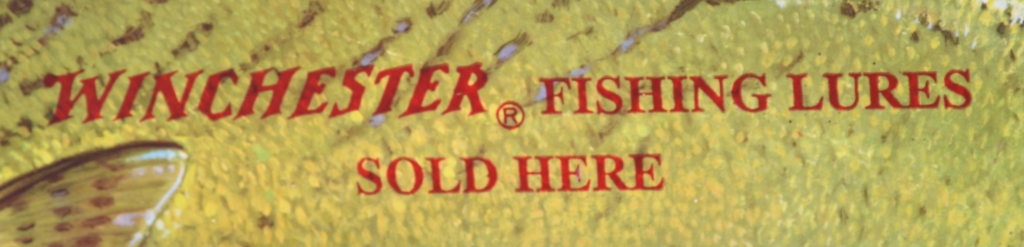 WINCHESTER FISHING LURES DIECUT FISH SIGN