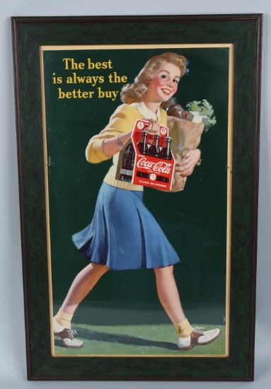 COCA COLA "THE BEST IS ALWAYS A BETTER BUY" SIGN