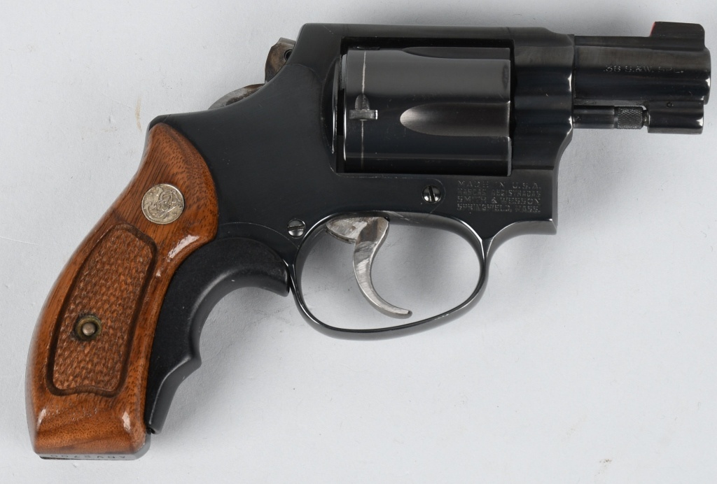 S&W MODEL 36 IN BLUE BOX, BOBBED HAMMER | Firearms & Military Artifacts  Firearms Pistols Revolvers | Online Auctions | Proxibid
