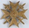 WWII NAZI GERMAN SPANISH CROSS IN GOLD WITH SWORDS