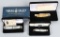 3 BOXED CASE KNIVES in VELVET CASES