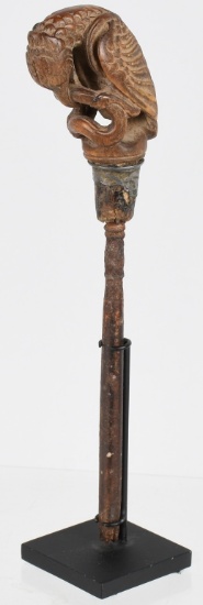 SOUTH SUMATRA CARVED KERIS KRIS HANDLE ca 18-19th