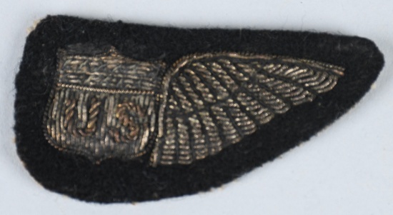 WW1 US ARMY AIR SERVICE OBSERVOR PILOT HALF WING