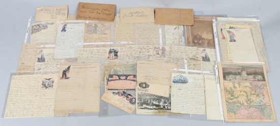 CIVIL WAR BIRNEY'S ZOUAVES LETTER GROUP GETTYSBURG