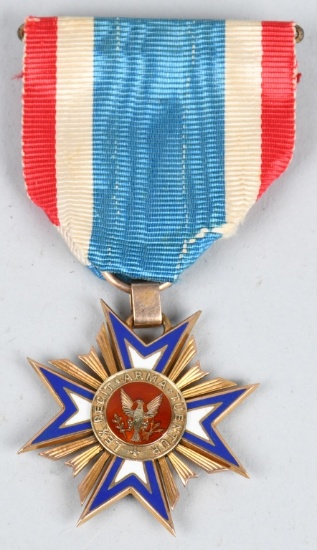 CIVIL WAR VETERAN MOLLUS MEDAL # 14682 IN GOLD