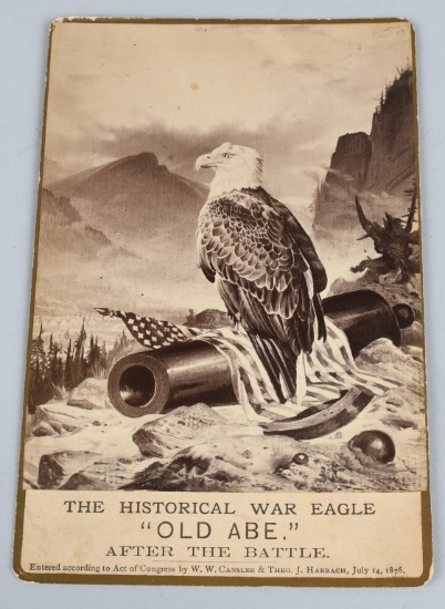 CIVIL WAR OLD ABE ALBUMEN 8TH WISCONSIN REGT.