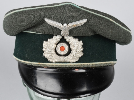 WWII NAZI GERMAN INFANTRY EM/NCO'S VISOR CAP