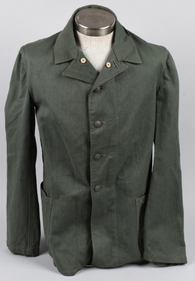 WWII NAZI GERMAN ARMY HBT EM/NCO'S DRILL TUNIC