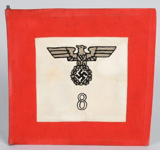 WWII NAZI GERMAN SA COMMAND STANDARTE CAR PENNANT
