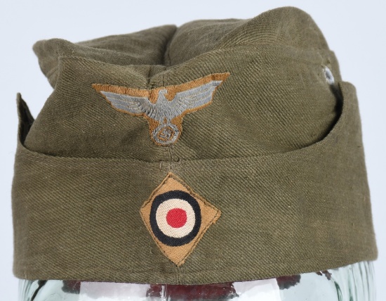 WWII NAZI GERMAN EM/NCO'S TROPICAL OVERSEAS CAP