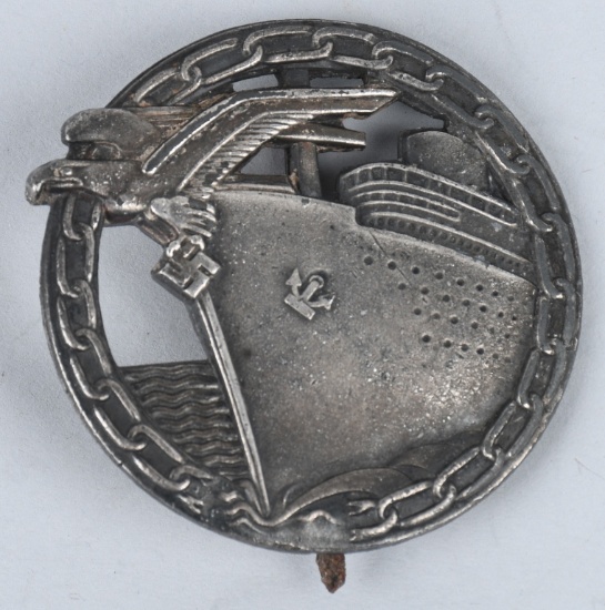 WWII GERMAN KRIEGSMARINE BLOCKADE RUNNERS BADGE