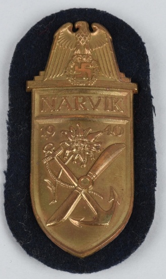 WWII NAZI GERMAN NARVIK CAMPAIGN SHIELD