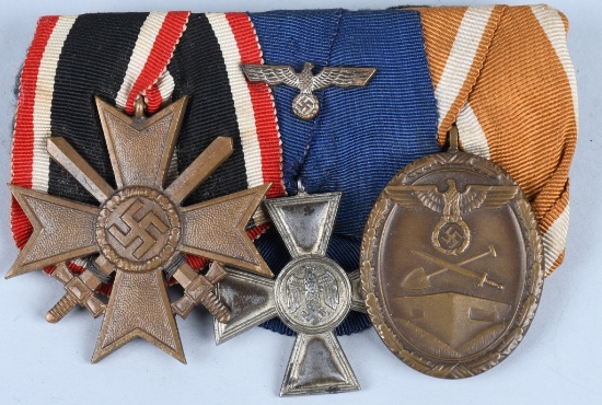 WWII NAZI GERMAN HEER LONG SERVICE MEDAL BAR