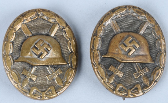 WWII NAZI GERMAN SILVER WOUND BADGES 1939