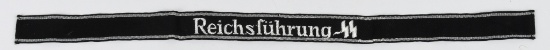 WW2 NAZI GERMAN OFFICER REICHSFUHRUNG SS CUFFTITLE