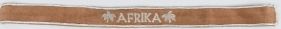 WWII NAZI GERMAN OFFICERS AFRIKA CUFFTITLE