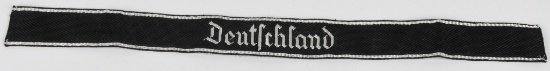 WWII NAZI GERMAN SS DEUTCHSLAND OFFICERS CUFFTITLE
